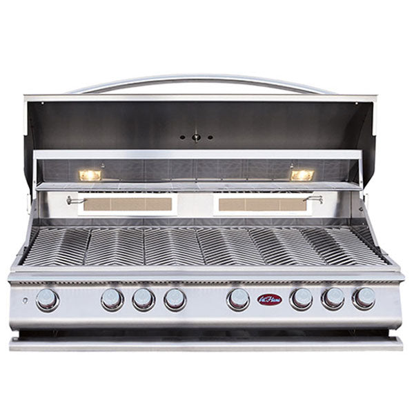 CAL FLAME P6 47 INCH 6 BURNER BUILT-IN GRILL WITH ROTISSERIE, GRIDDLE #BBQ19P06 Built-In Grills Cal Flame   