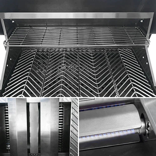 CAL FLAME G SERIES 40 INCH 5 BURNER BUILT IN GRILL #BBQ18G05 Built-In Grills Cal Flame   
