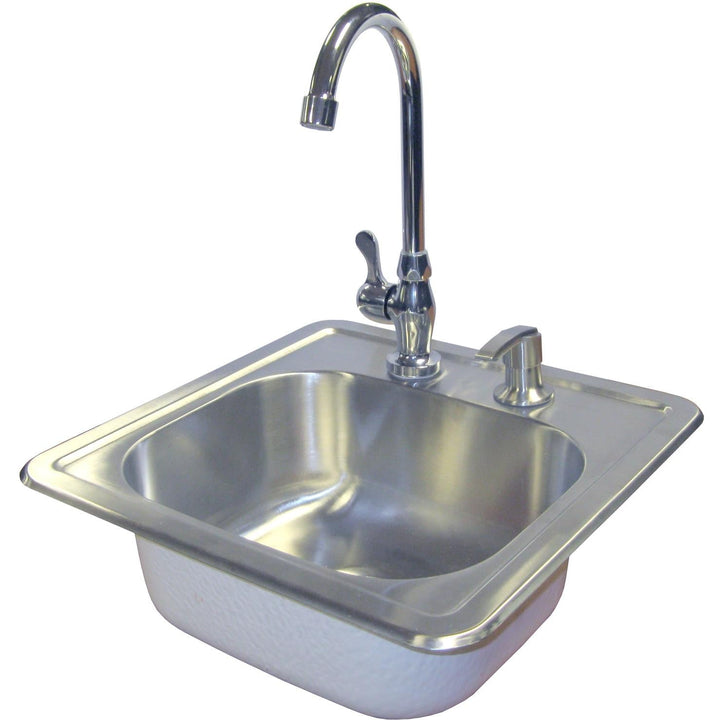 Cal Flame Sink W/ Faucet & Soap Dispenser #BBQ11963 BBQ Island Accessories Cal Flame   