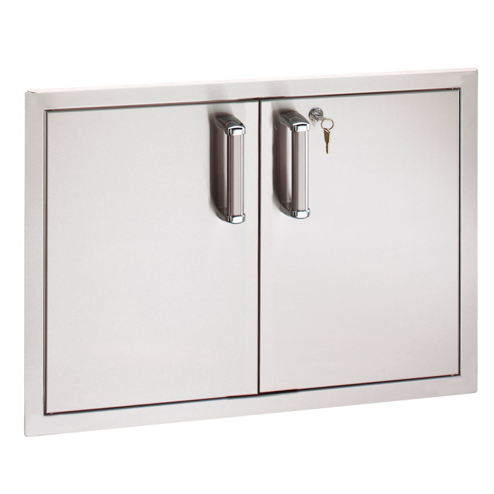 Fire Magic Flush Double Access Doors with Lock Doors & Drawers Fire Magic Grills   