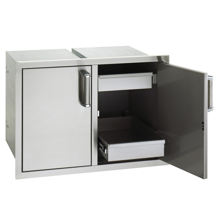 Fire Magic Flush Double Doors with Dual Drawers Doors & Drawers Fire Magic Grills   