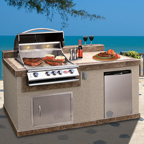 Cal Flame Fully Customizable 6 Foot Bbq Island Pavilion PV6004 Outdoor Kitchen Cal Flame   